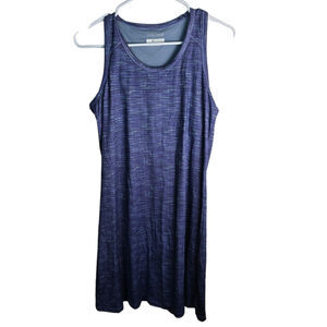 Columbia Saturday Trail II Blue Knit Sleeveless Athletic Dress w/ Bra Size M NWT